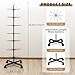 ANBOXIT Retail Display Stand, Rotating Display Rack for Earring Keychains Jewelry Vendor Events & Stores, 7 Tier Movable and Adjustable 1 PCS - Black