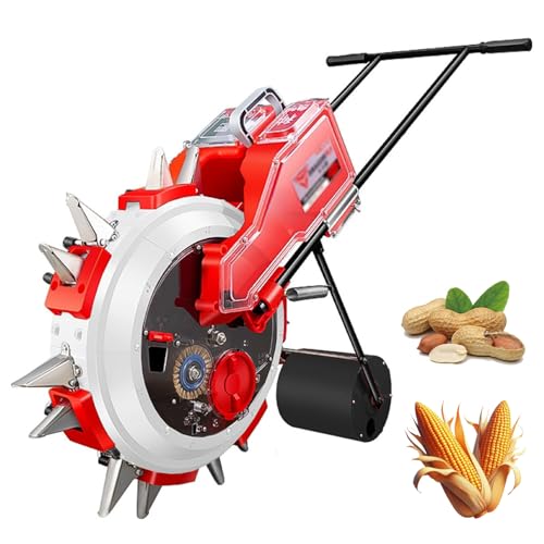 Seminatrice da Giardino, Seminatrice Manuale A Spinta da Giardino, Seminatrice A File, Seminatrice A Spinta per Colture A File per Semina di Mais Dolce, Porro, Ravanello, Carota, Fagiol 5 Nozzles