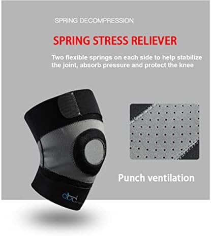 Non-Slip Knee Support for Men and Women | Adjustable Knee Brace for Compression, Joint Pain Relief, Arthritis, Running, Sports and Exercise | Supports Patellar and Meniscus Tendons | UK Brand