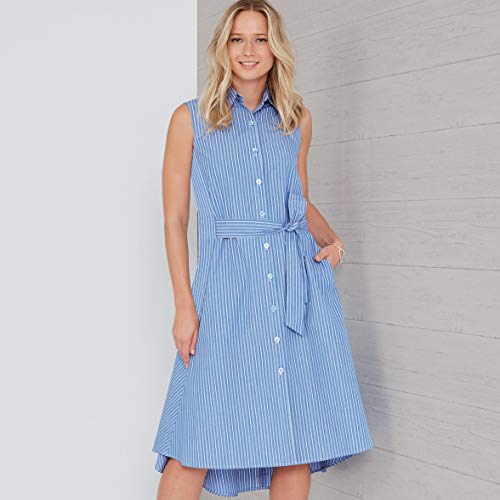 New Look N6654-Patrón de costura para camisas con espalda acampanada, papel, varios, A (10-12-14-16-18-20-22)