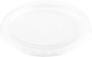 Restaurantware LIDS ONLY: Basic Nature Sauce Cup Lids 100 Plastic Condiment Cup Lids - Compatible With Portion Cup Lids...