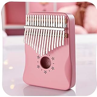 ChengBeautiful Piano à Pouce Bois d'acajou Kalimba 17 Pouce Clé Piano for débutants et Enfants Cadeau pour Les Enfants… – Image 2