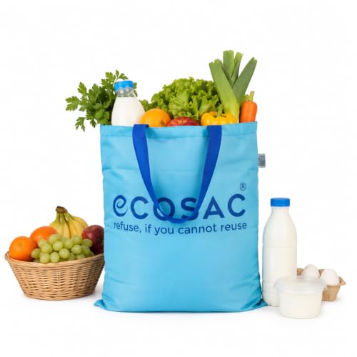 Image of Classic Shopping bag | for Carry Milk Grocery Fruits Vegetable Kitchen Essential |Reusable, Washable, Lightweight & Foldable |15 kg Capacity