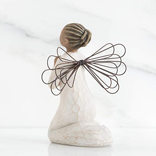 Willow Tree Angel of the Spirit, sculpted hand-painted figure, Natural, 5.4 x 4.1 - Image 3