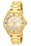 Invicta Women's 'Angel' Quartz Gold-Tone and Stainless Steel Casual Watch, Color:Gold (Model: 22969)