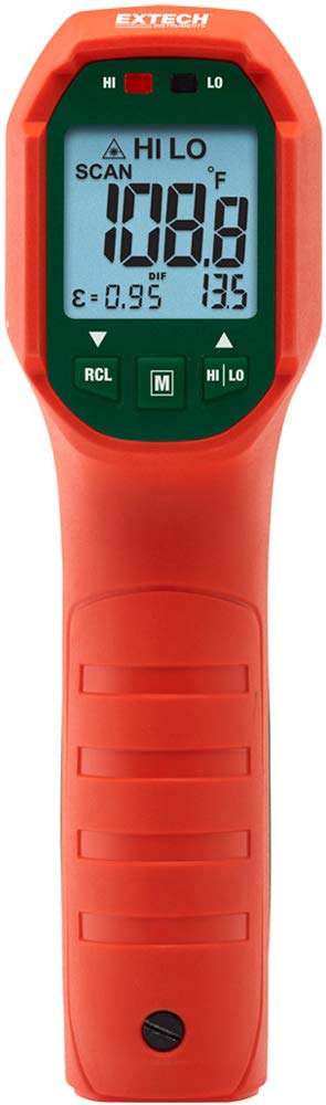 Extech Waterproof Dual Laser IR Thermometer