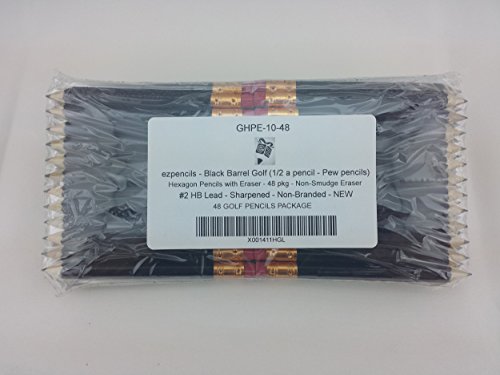 48 lápices EZPENCILS & GIFTS HB 2B grafito negro miniatura 3