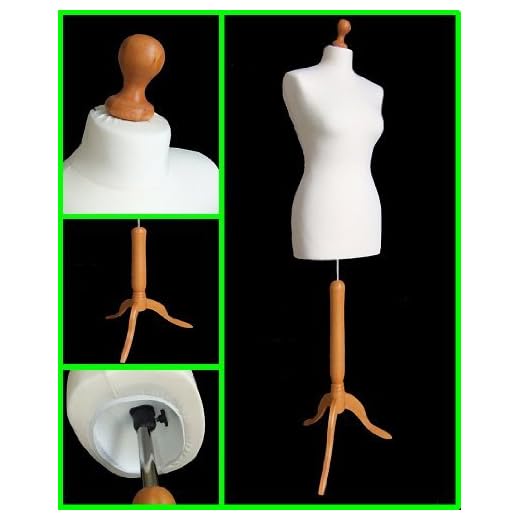 The Shopfitting Shop Buste de couture femme sur trépied en bois Taille 46