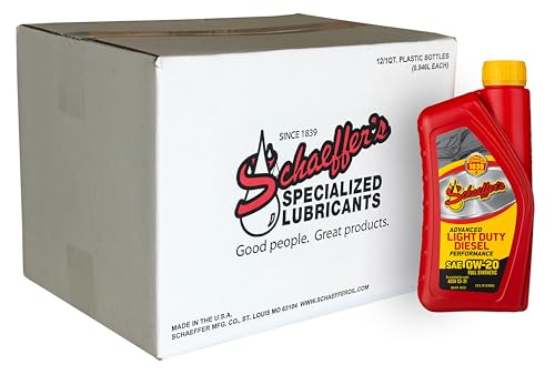 Aceite de motor sintético 0W-20 Schaeffer 1 cuarto pack 12 miniatura 1