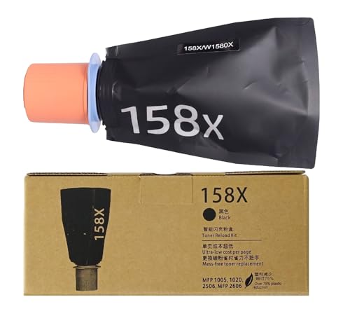 Image of CANOFF 158X Toner Cartridge for HHP 158X Toner Reload Kit, Large Volume 5000 Pages Yield for HHP LJ Tank 1005w, 1020w, MFP 2606sdw, 1020, 1005, 2605sdw,1604w,1602,2602 Series (Pack of 1Pcs.)