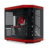 HYTE Y70 Upgraded Modern Aesthetic Dual Chamber Panoramic Tempered Glass Mid-Tower ATX Computer Gaming Case with PCIE 4.0 Riser Cable Included, Red (CS-HYTE-Y70-BR)