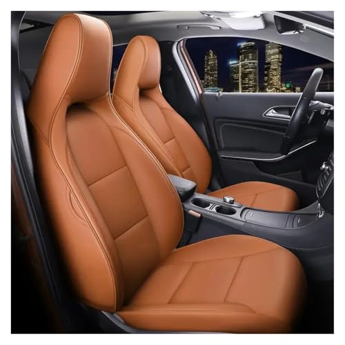 Housse siège voiture pour Benz GLA CLA A 2013-2016 sur mesure 2 sièges avant jaune gingembre