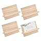 OLYCRAFT 4 Sätze Rechteckig Holz Visitenkartenhalter Visitenkartenhalter Aus Holz Display Visitenkarten Ständer Visitenkartenaufsteller Für Schreibtisch Büro Tische Organizer