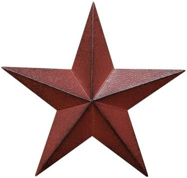 Distressed Country Red Black Burgundy Barn Star Country Primitive Wall Décor