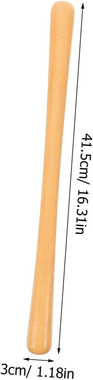 Wood Massage Stick for Deep Tissue Muscle Relief Manual Back Massager Tool for Improved Blood Flow and Lymphatic Circulation Portable Lightweight Spa Body Roller for Neck Shoulders