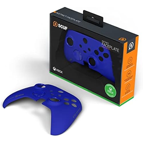 SCUF Instinct Controller Removeable Faceplate Kit - Anti Friction Rings - Xbox Series X, S, Xbox One - Blue