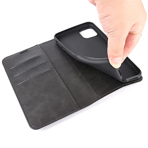 Flip Case For Samsung A21S Wallet Pu Leather Magnetic Protective Cellphone Case For A21S Samsung Galaxy A21S A217M 2020 Folio Book Cover With Stand (Black) #TOP5