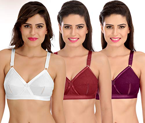 Image of SONA Perfecto Plus Size Cotton Bra for Woman Full Coverage Pack of 1