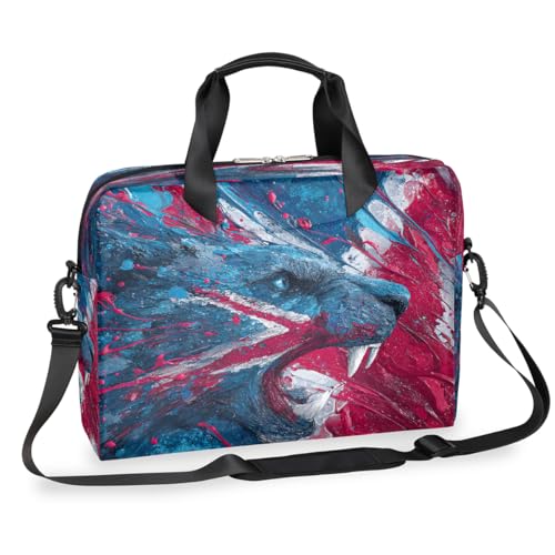 Maletín para Laptop 15.6-16 pulg Rojo y Azul resistente al agua miniatura 1