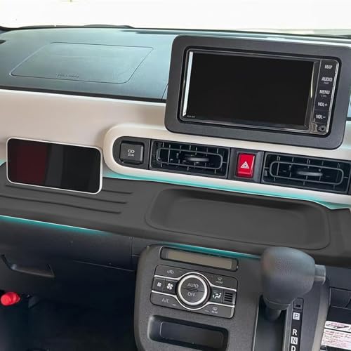 SHAOHAO 新型 ダイハツ ムーヴキャンバス LA850 860S ラバーマット センターコンソールトレイ 専用 ムーヴキャンバス インテリアラバーマット 収納 小物入れ 水洗い可能 シリコンゴム素材 ダイハツ ムー ヴキャンバス アクセサリー 内装パ