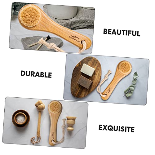 Mipcase Escova Facial De Crina De Cavalo Escova De Esfoliação Facial Escova De Rosto Feminino Escova