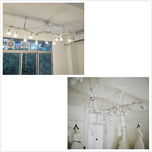 Susuo Lighting Modern Chic Multi Pendant Chandelier Adjustable Diy Ceiling Spider Pendant Lighting (White) #TOP3