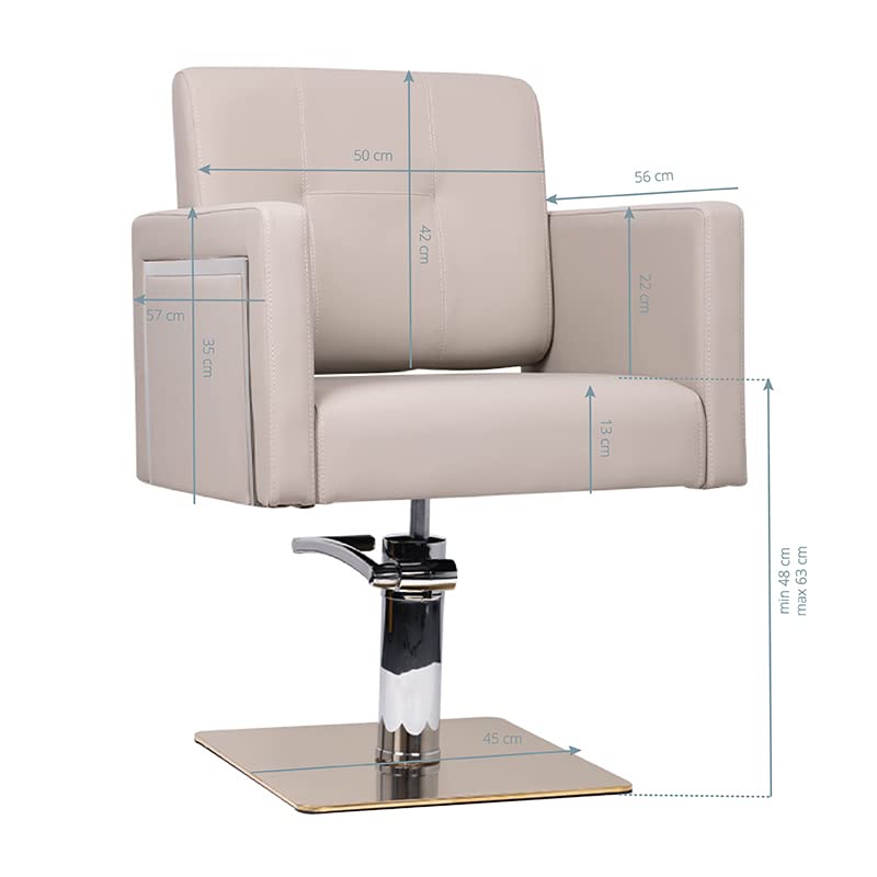 ACTIVESHOP Friseurstuhl Friseursessel Gabbiano Bergamo Grau