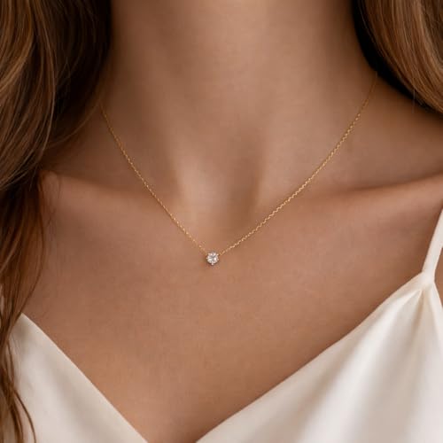 Image of RIDHVEE Anti-Tarnish Gold Plated Pendant Necklace for Women & Girls | Skin Friendly Lightweight Fashion Jewellery | Elegant Minimalist Chain Necklace & Gifting
