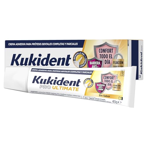 Kukident PRO Ultimate Crema Adhesiva Para Prótesis Dentales Completas Y Parciales 40 g