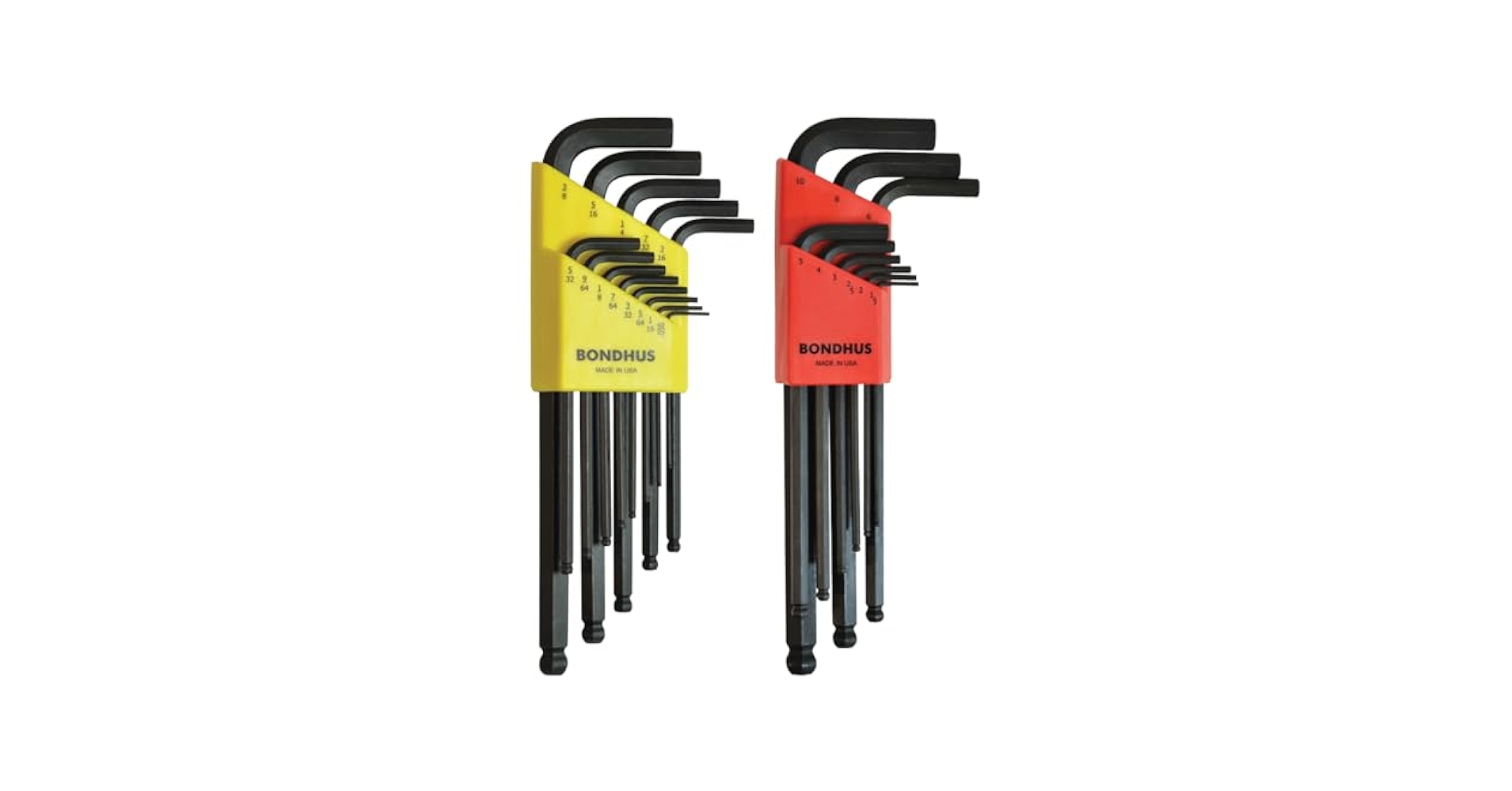 LOUNDMOITH   LM-CB0019   933：Yellow Bondhus 20199 Balldriver L-Wrench DoublePK, 10999 1.5-10mm