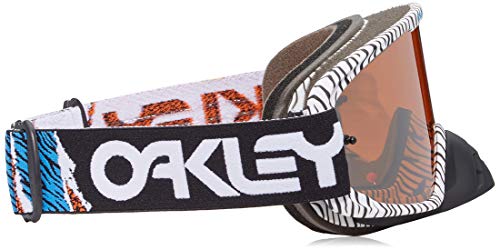 Oakley O2 Mx Fp Men's Dirt Motox Motorcycle Goggles Eyewear - White Bengal/Black Iridium+Clear/One Size Fits All #TOP2