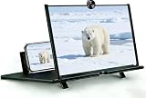 2026 Upgraded 12'' Screen Phone Magnifier,3D HD Screen Amplifier with Foldable Stand...