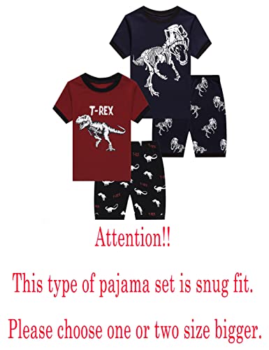 Image of KikizYe Boys Short Sleeve Pajamas Kids Summer Pjs Children Pajamas