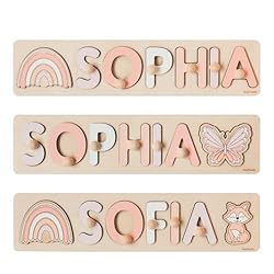 Personalized Name Puzzle Montessori Toys Nursery Decor Customized Puzzle Educational Toy Christmas Gift For a 1 Year Old… Personalized Name Puzzle Montessori Toys Nursery Decor Customized Puzzle Educational Toy Christmas Gift For a 1 Year Old…