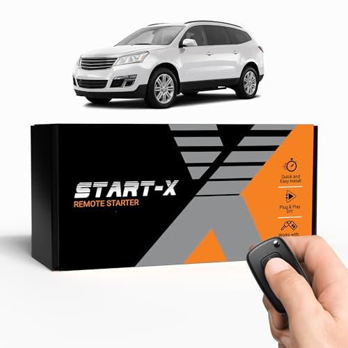 Start-X Remote Starter Kit for Chevrolet Traverse (2009, 2011, 2012, 2013, 2014, 2015, 2016, 2017) Vehicles with Key Ignition | Plug & Play Install | Lock 3X to Remote Start | Zero Wire Splicing