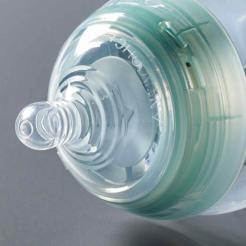 Image of Tommee Tippee Advanced Anti-Colic Baby Bottle Nipples, Breast-Like for A Natural Latch, Soft Silicone, Medium Flow, 3+ Months, Pack of 6