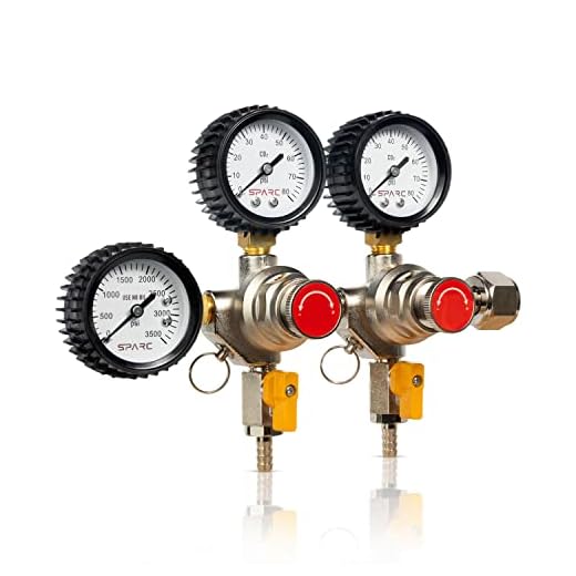 SPARC Premium Dual Output CO2 Regulator CGA320 2YR USA Warranty Beer Kombucha