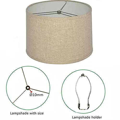 Lamp Harp,10 Inch Lamp Shade Harp Holder Set With Harp, Saddle Base And Finial For Table Or Floor Lamps (10 Inch Nickel,Pack Of 1) #TOP4