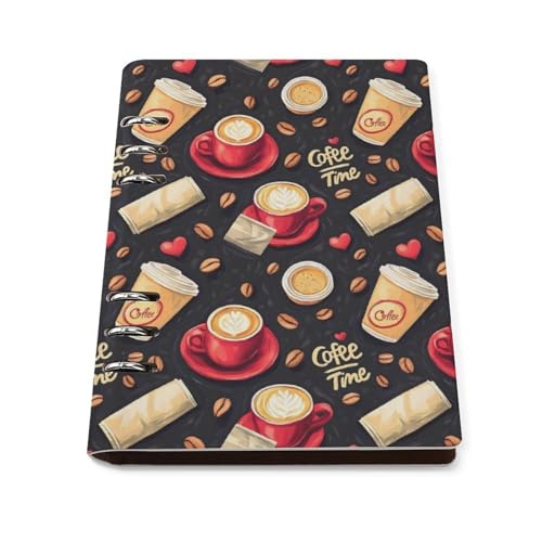 Carnet ligné pour l'école A5 avec couverture rigide en cuir