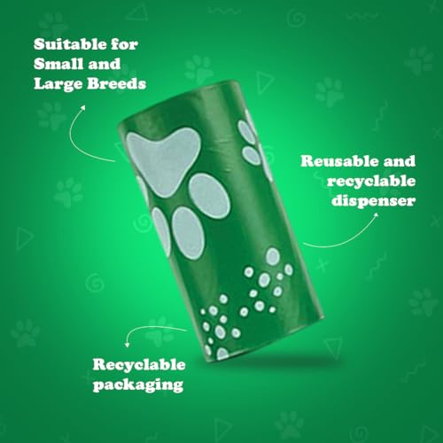 Comfy Pets Poo Bags with Dog Poop Bag Dispenser & Refill Rolls - 12 Dog Poop Bags Rolls (15 Bags Each) - Leak-Proof & Extra Thick Mess-Free Dog Waste Bags - Perfect for Walks & Outdoor Use - Image 8