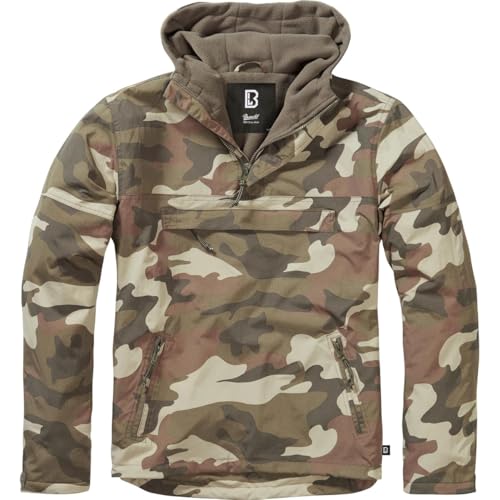 Image of Men's Fleece-Lined Quarter Zip Windbreaker Pullover