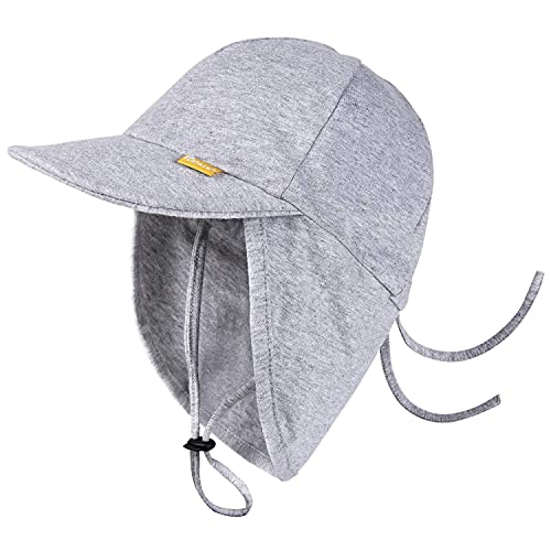 FURTALK Kleinkind Sonnenhut UPF 50+ Ganztägiger UV-Schutz Kappe Mädchen & Jungen Sommer Kappe mit Verstellbarer Kinnriemen und Halsklappen Cover
