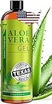 Seven Minerals Organic Aloe Vera Gel with 100% Pure Aloe from Freshly Cut Aloe - NO ACRYLATES & CROSSPOLYMERS, so it absorbs rapidly with No sticky residue - Big 355 ml / 12 fl oz