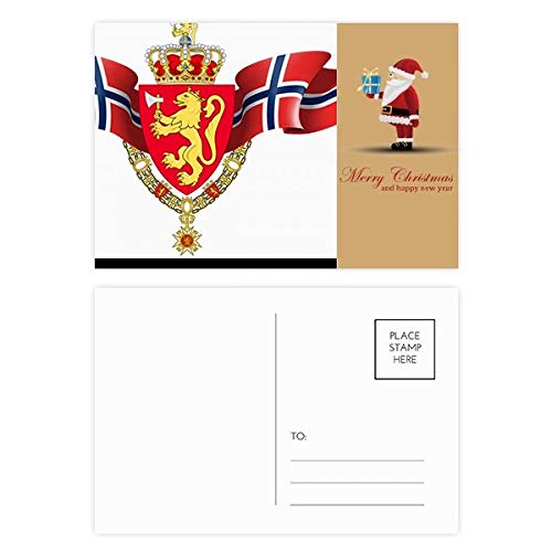 Cartes postales emblème de Norvège lot de 20 correspondance voyage scandinave
