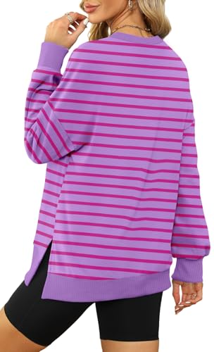 Image of XIEERDUO Womens Oversized Sweatshirts Pullover Casual Crewneck Long Sleeve Tops Comfy