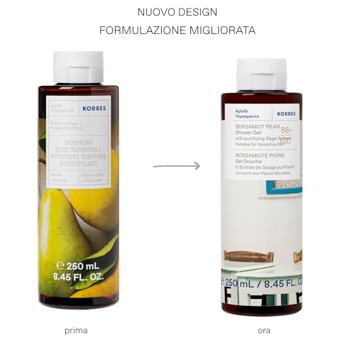 Korres Bergamot Pear Gel Doccia Delicato 250 Ml - 2