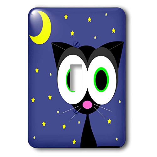 Interrupteur à bascule chat noir 3dRose LSP_6086_1 déco multicolore
