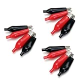DOITOOL 3 Sätze Krokodilklemmen Isolierte Abdeckungen Schwarz Beschichteter Stahl 44 5 Mm 4 Mm Schmalste Stelle Lötbar Für Reparatur 10 Paar * 3