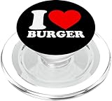 I Love Burger, I Heart Burger PopSockets PopGrip para MagSafe