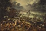 MiguOo Cuadro Sobre Lienzo Lienzo De Arte Pintura al óleo Cristo predicando desde la barca de Jan the Elder Brueghel para decoración de pared 60x90cm